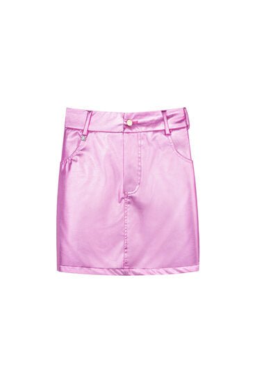 Rokje metallic - Roze mt S - Medase