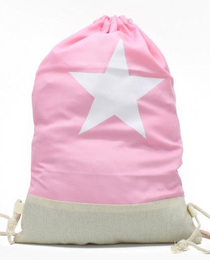 Rugzak / schooltas/ gymtas star - Roze - Medase