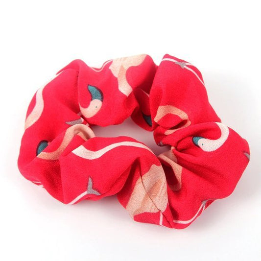 Scrunchie flamingo - Rood - Medase