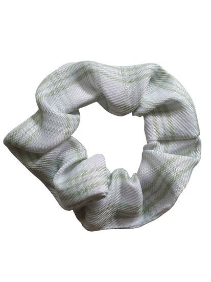 Scrunchie grove ruit - Groen/wit - Medase