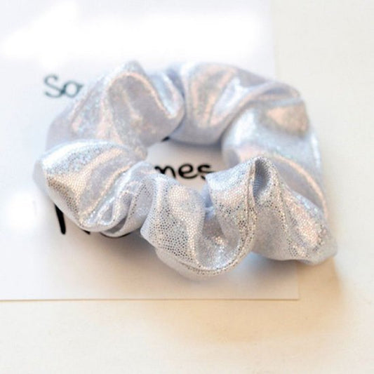 Scrunchie metallic glitter - Zilver - Medase