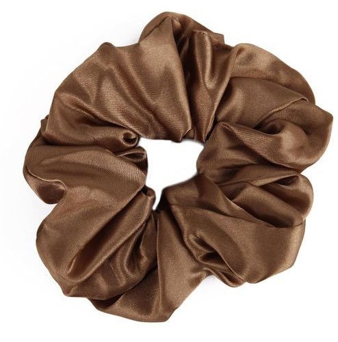 Scrunchie satijn - GoudBruin - Medase