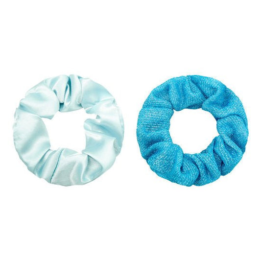 Scrunchie set glitter - Blauw - Medase