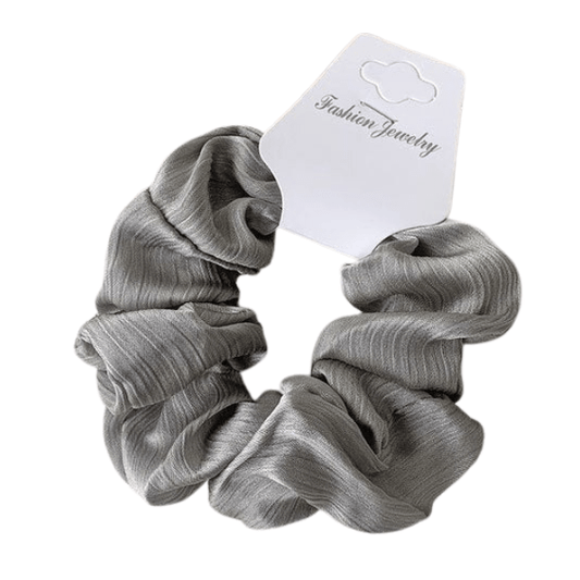 Scrunchie - streep effect - grijs - Medase