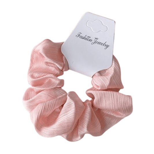 Scrunchie - streep effect - Roze - Medase