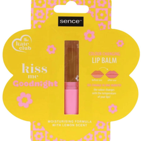 Verpakking van Sence Kiss Me Goodnight Colour Changing Lip Balm met citroengeur