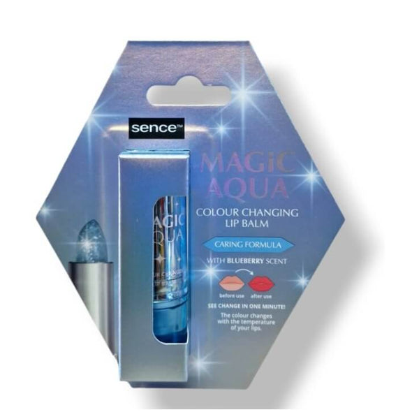 Sence Magic Aqua colour changing lip balm met blueberry scent