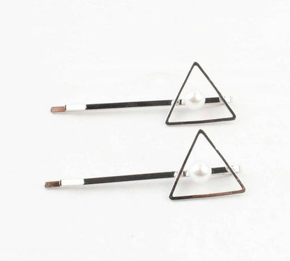Set schuifspeldjes driehoek/ zilver - Medase