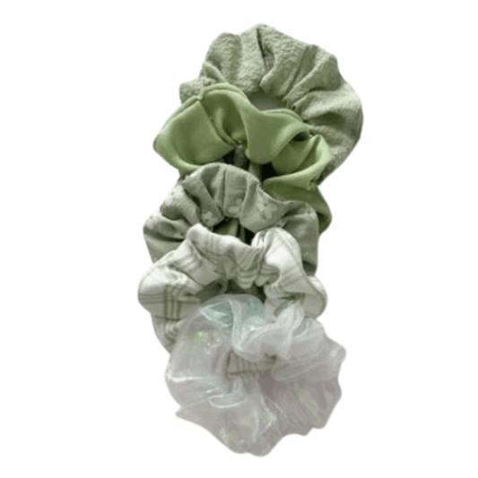 Set scrunchies - Groen - Medase