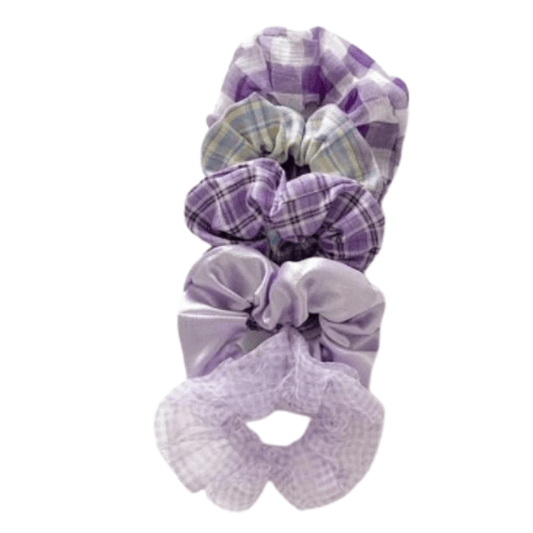 Set scrunchies - Paars - Medase