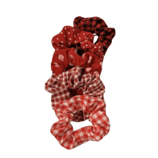 Set scrunchies - Rood - Medase