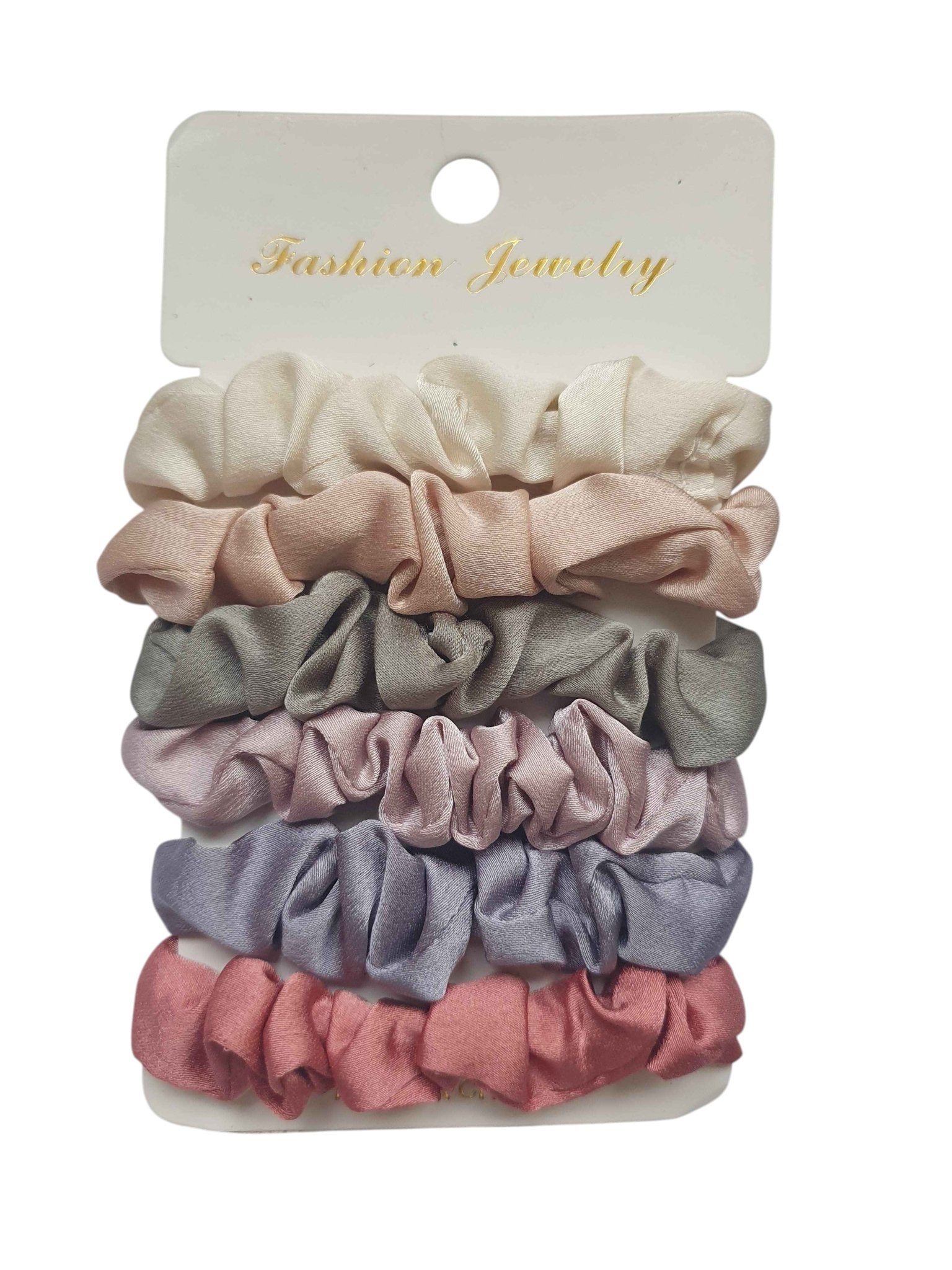Set van 6 Scrunchies – Haaraccessoires in Zachte Kleuren - Medase