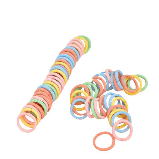 Setje haarelastiekjes - Pastel - Medase