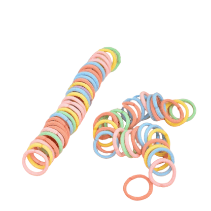 Setje haarelastiekjes - Pastel - Medase