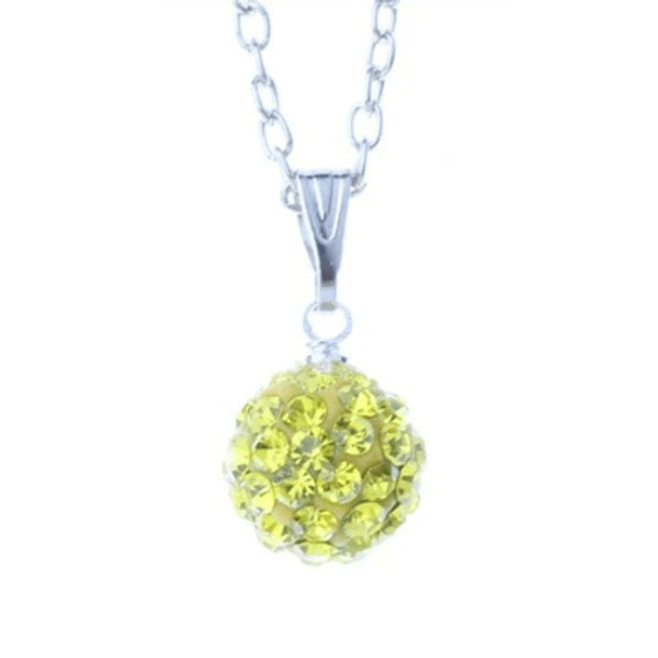 Shamballa ketting - Geel - Medase