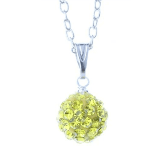 Shamballa ketting - Geel - Medase