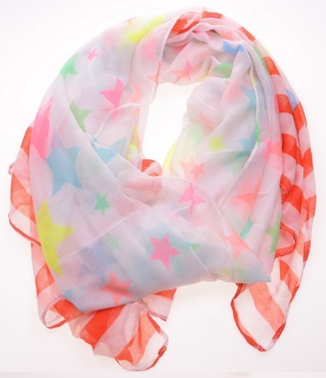 Shawl met sterren en strepen - Medase