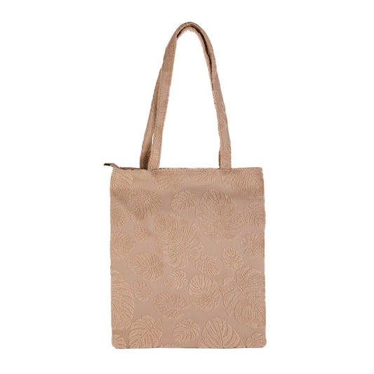 Shopper Tas – Khaki of Beige – 38 x 43 cm – Met Rits en Binnenvakjes - Medase