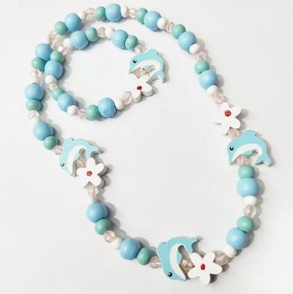 Sieraden setje dolfijn - Blauw - Medase