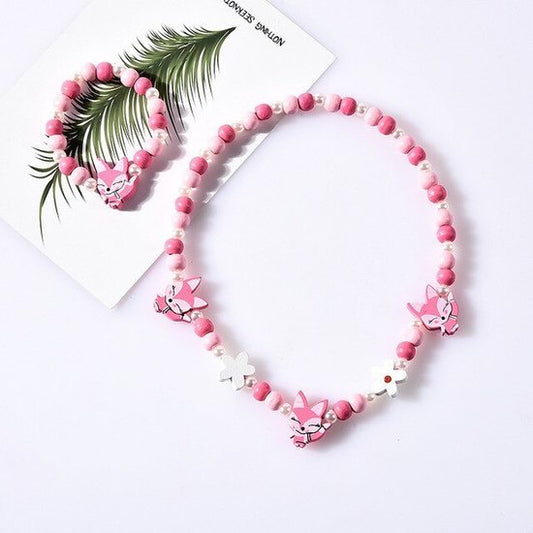Sieraden setje vos - Roze - Medase