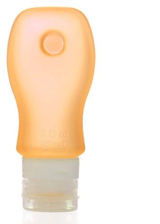 Silicone reisflesje 89 ML - Oranje - Medase