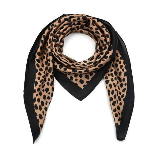 Silky feel sjaal animal - Bruin - Medase