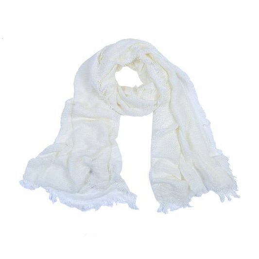 Sjaal Fine Knit - Wit - Medase