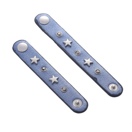 Sjaal riempjes stars/strass - Blauw - Medase