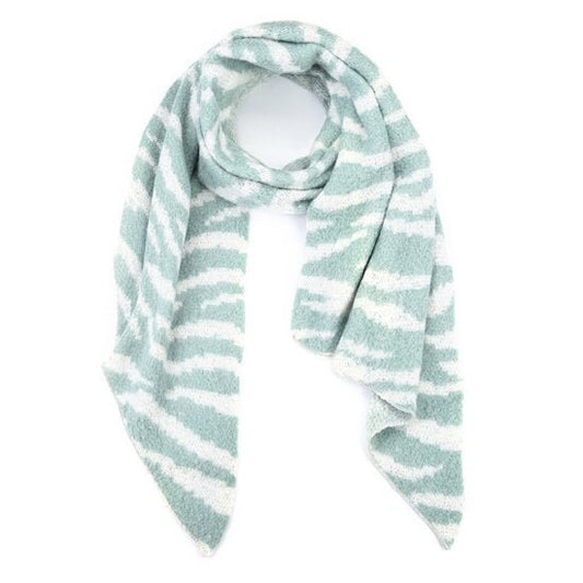 Sjaal zebra - mint - Medase
