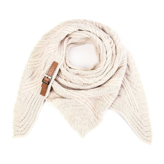 Sjaal/omslagdoek mabel - creme - Medase