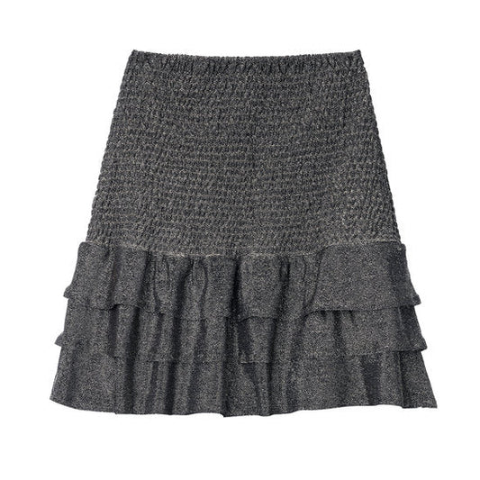Skirt festive grijs - Maten S - M - L - Medase