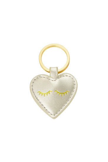 Sleutel/tas hanger heart - Goud - Medase