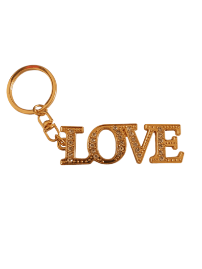 Sleutel/tas hanger love - Goud - Medase