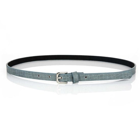 Smalle riem croco - Blauw - Medase