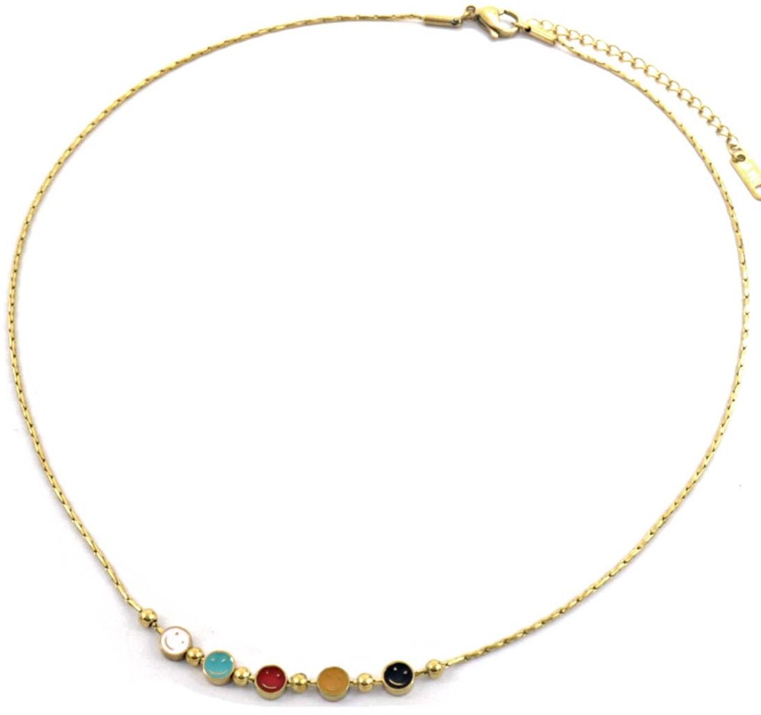 Smiley Ketting - Gekleurde Emoji Bedeltjes - Medase