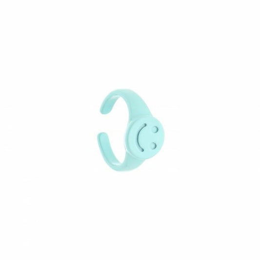 Smiley ring - Blauw - Medase
