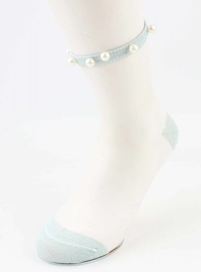 Sokken Pearls and glitter - Blauw - Medase