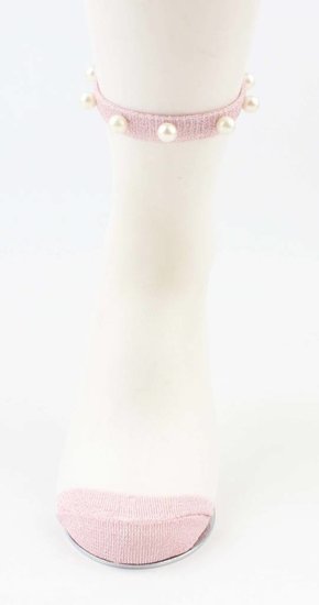 Sokken Pearls and glitter - Roze - Medase