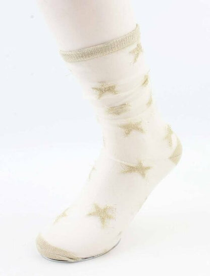 Sokken stars - Wit - Medase