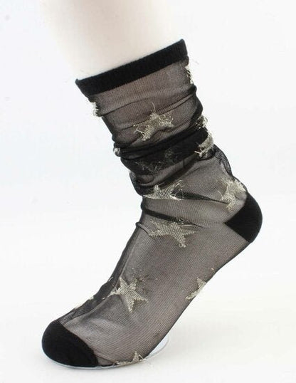 Sokken stars - Zwart - Medase