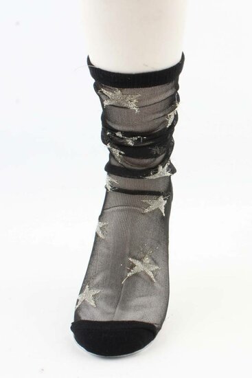 Sokken stars - Zwart - Medase