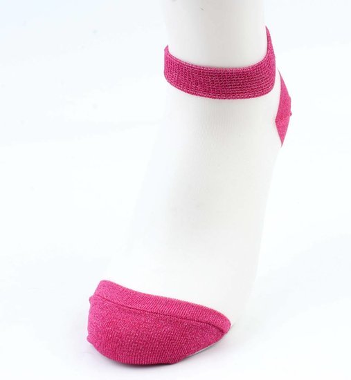 Sokken transparant glitter - Roze - Medase
