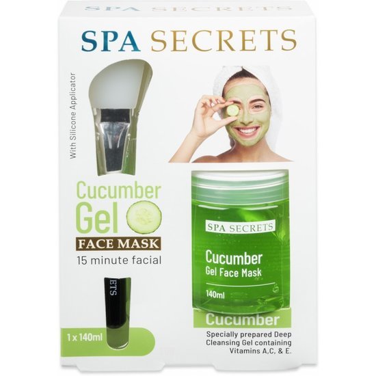 Spa Secrets Cucumber Face Mask 140 ml met siliconen kwast