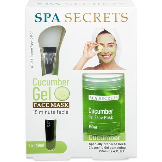 Spa Secrets Cucumber Face Mask 140 ml met siliconen kwast
