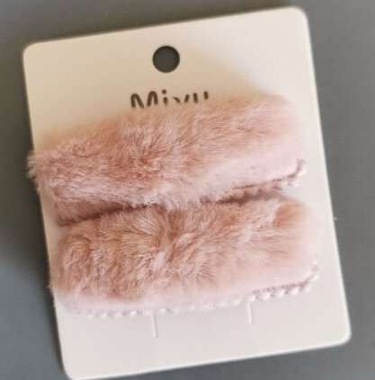 Speldjes faux fur - Roze - Medase