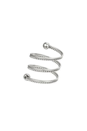 Spiraal ring - Zilver Maat 16 - Medase