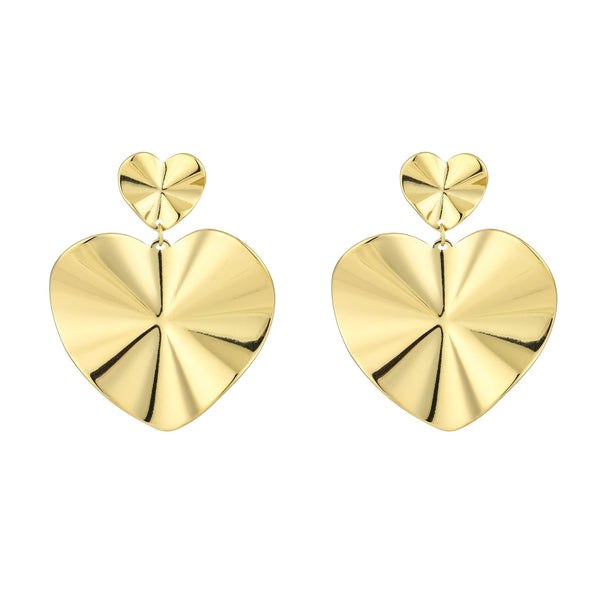 Statement Oorbellen – Goud & Zilver – Hartvormig Design - Medase