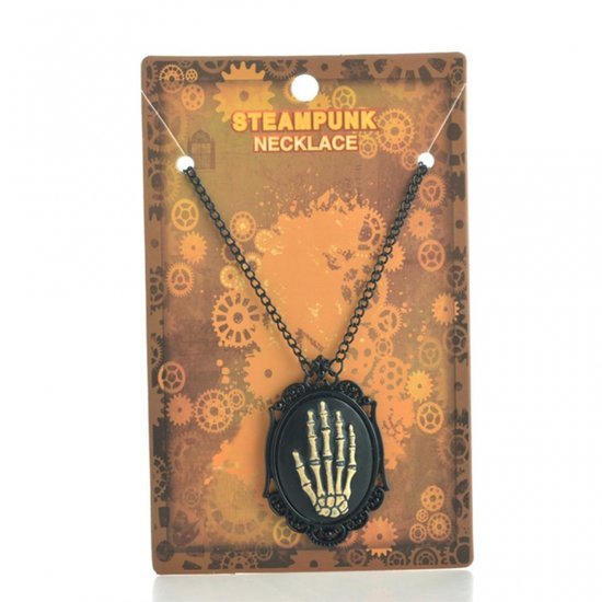 Steampunk ketting skelet hand - Medase