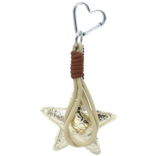 Ster Sleutelhanger - Tas Hanger met Hart Karabijn - Medase
