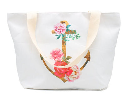 Strandtas anker gekleurd - Medase
